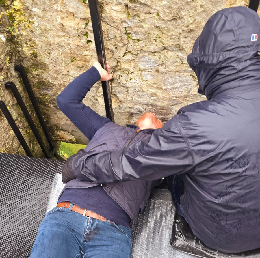 Kissing the Blarney Stone